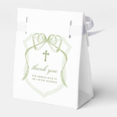 セージ緑の弓クレストバプティステント フェイバーボックス (裏面サイド)