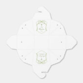 セージ緑の弓クレストバプテスマを取り出す フェイバーボックス (折り畳みなし)