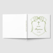 セージ緑の弓クレストバプテスマ ゲストブック (全面)