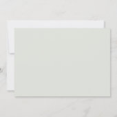 セージ緑の心のこもった感謝の葬儀 サンキューカード (裏面)