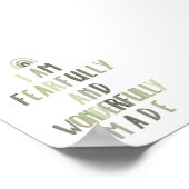 セージ緑の恐ろしく素晴らしく作られたプリント ポスター (角)