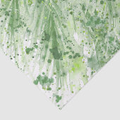 セージ緑の抽象芸術水のカラーアート 薄葉紙 (詳細)
