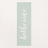 セージ緑の書名ヨガマット ヨガマット (正面)