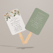 セージ緑の植物の素朴エレガントモダン ハンドファン