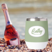 セージ緑の様式化された名結婚前の花嫁