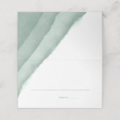 セージ緑の水の結婚色の護衛/ プレイスカード (外部開封)