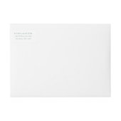 セージ緑の水の結婚色 ラップアラウンドラベル (正面)