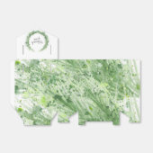 セージ緑の水の色のアート感謝していユーギフト フェイバーボックス (折り畳みなし)