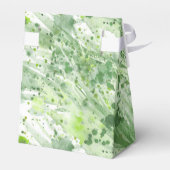 セージ緑の水の色のアート感謝していユーギフト フェイバーボックス (裏面サイド)