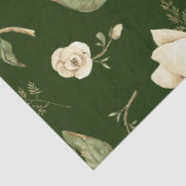 セージ緑の水の色の牡丹のフローラの分離 薄葉紙 (詳細)