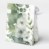 セージ緑の水の色の牡丹結婚の フェイバーボックス (裏面サイド)