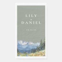 セージ緑の水の色マウンテンワイルドフラワー結婚ズ