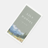 セージ緑の水の色マウンテンワイルドフラワー結婚ズ (コーナー)