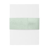 セージ緑の水パーソナライズされた色結婚の 招待状ベリーバンド (裏面例)