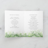 セージ緑の水色の緑のリース結婚ズ プログラム (内部)