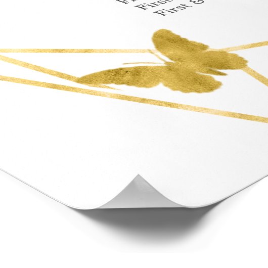 セージ緑の紫クインセアニラ座席表の記号 ポスター (角)