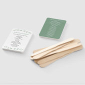 セージ緑の結婚式 プログラム、植物性ハンドファン ハンドファン (組立なし)