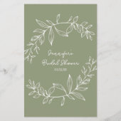 セージ緑の花のゲームどこ我々 チラシ (裏面)