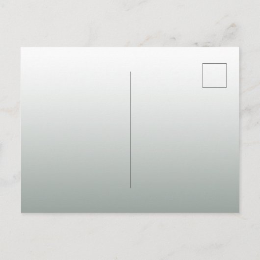 セージ緑の花模様ブライダルシャワー招待 ポストカード (裏面)