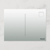 セージ緑の花模様ブライダルシャワー招待 ポストカード (裏面)