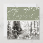 セージ緑の花Boho追加フォト婚約パーティ (正面)