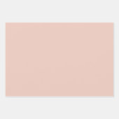 セージ緑の赤面お洒落の葉のパターン ラッピングペーパーシート (正面2)