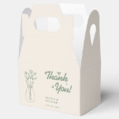 セージ緑の野結婚花ありがとう フェイバーボックス (オープン)