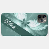 セージ緑の電気カスタム花の携帯電話ケース Case-Mate iPhoneケース (裏面(横))