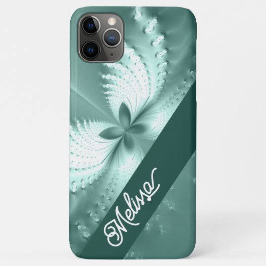 セージ緑の電気カスタム花の携帯電話ケース Case-Mate iPhoneケース (裏面)