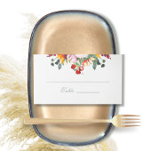 セージ緑ダークレッド黄金ひまわり水色 プレイスカード