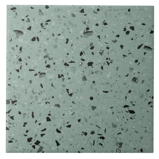 セージ緑テラモダンソミニマルミディアムカラー タイル (正面)