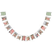 セージ緑パーソナライズされた赤ちゃんシャワーフォトバナー バンティングフラッグ (全)