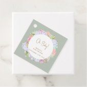 セージ緑ボホサボサボサボサボオ赤ちゃんシャワー フェイバータグ (インサイチュ)