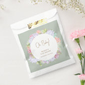 セージ緑ボホサボサボサボサボオ赤ちゃんシャワー フェイバーバッグ (封をした状態)