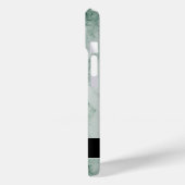 セージ緑ポリッシュ大理石名付き石 Case-Mate iPhoneケース (裏面 / 左)