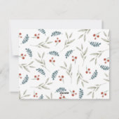 セージ緑メリークリスマス書道四枚写真 シーズンカード (裏面)