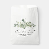 セージ緑ユーカリプトゥスミニマリスト結婚植物学 フェイバーバッグ (正面)