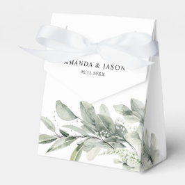 セージ緑ユーカリプトゥスミニマリスト結婚植物学 フェイバーボックス