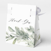 セージ緑ユーカリプトゥスミニマリスト結婚植物学 フェイバーボックス (裏面サイド)