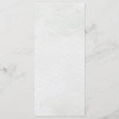 セージ緑ユーカリプトゥスミニマリスト結婚植物学 メニュー (裏面)