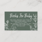 セージ緑ユーカリ図書要求エンクロージャカード エンクロージャーカード (正面)