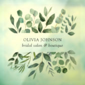 セージ緑ユーカリ緑の離れ扉 ウィンドウサイン (シート3)