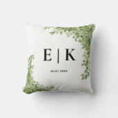 セージ緑ユーカリ離れグネリー クッション (正面)