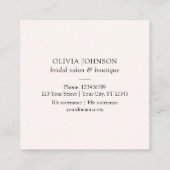 セージ緑ユーカリ離れスクエア名刺 スクエア名刺 (裏面)