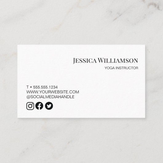 セージ緑ヨガロータス花のカスタマイズ可能 名刺 (裏面)