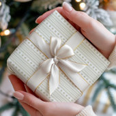 セージ緑模様包み紙 ラッピングペーパー