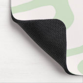 セージ緑液体スワール溝状ストライプY2Kパターン マウスパッド (コーナー)