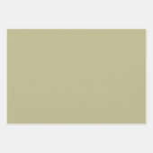 セージ緑無地の色 |クラシック |エレガント | ラッピングペーパーシート (正面)