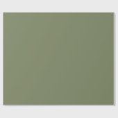 セージ緑無地の色 ラッピングペーパー (フラット)