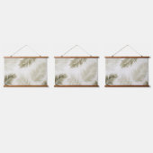 セージ緑熱帯ボヘミアンウッドトップウォールテープ 吊り下げ型タペストリー (トリプル)